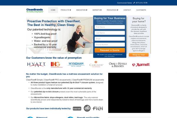 cleanbrands.com site used Cleanbrands
