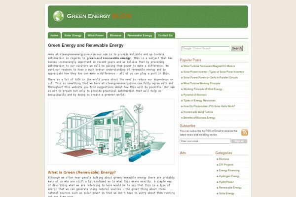 Channel theme site design template sample