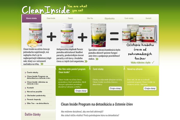 cleaninside.sk site used Theme1000