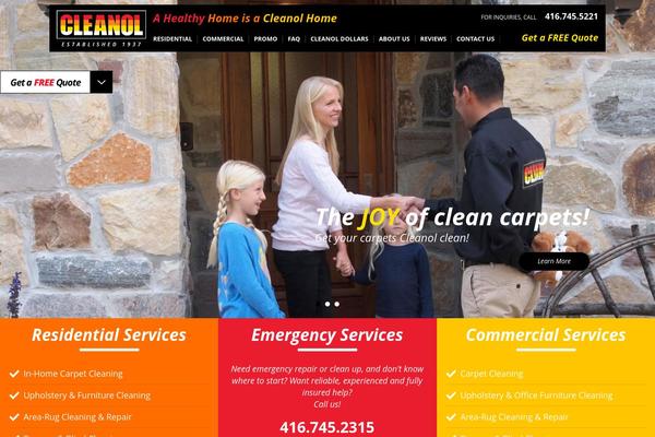 cleanol.com site used Wp-accord
