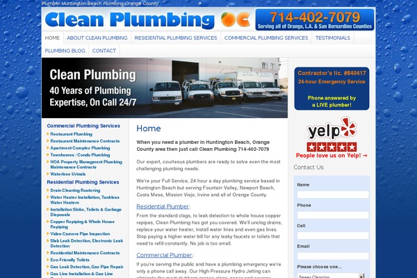 cleanplumbingoc.com site used Lifestyle-2