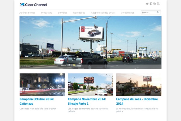 clearchannel.com.pe site used Clearchannel-cl