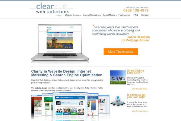 clearcutwebdesign.co.uk site used Clearcutwebdesign