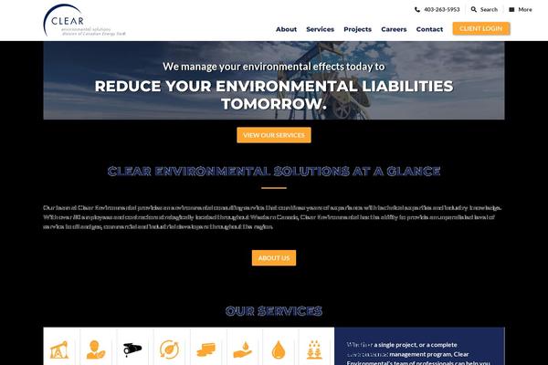 clearenv.com site used Clear-env-theme