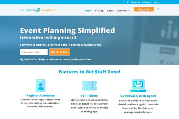 clearevent.com site used Clearevent