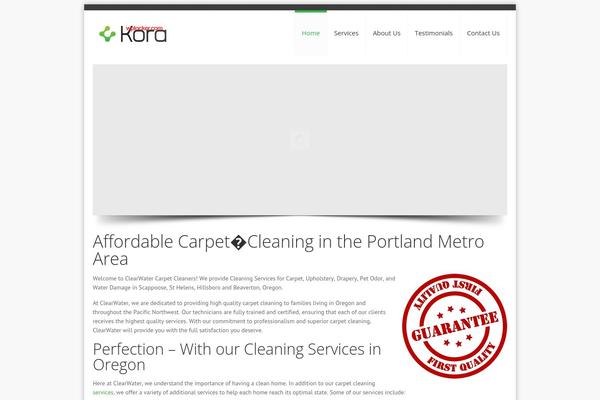 Kora theme site design template sample