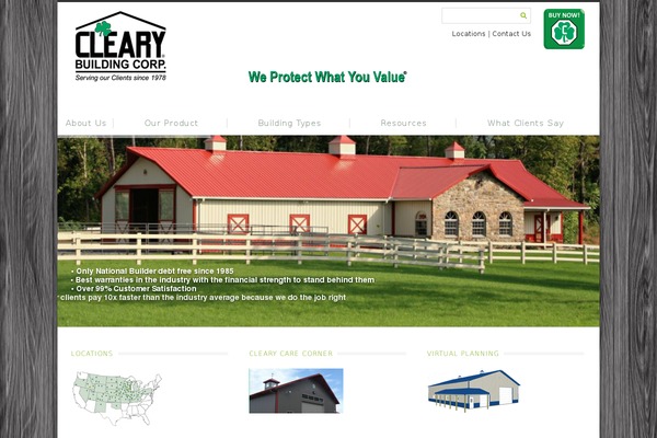 clearybuilding.com site used Base-child