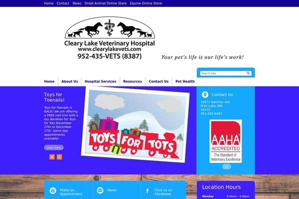 clearylakevets.com site used Lifelearn8