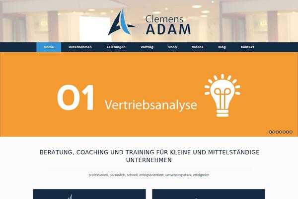 Vantage theme site design template sample