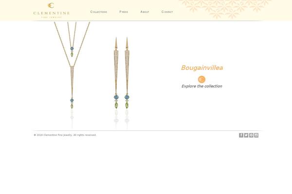 Clementine theme site design template sample