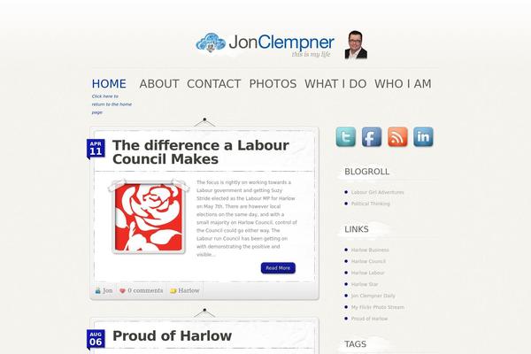 Personalpress theme site design template sample
