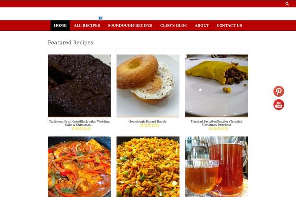 Food & Cook theme site design template sample