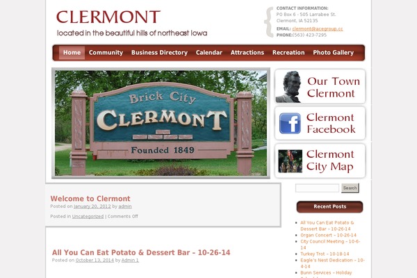clermontia.org site used Charity-wp11