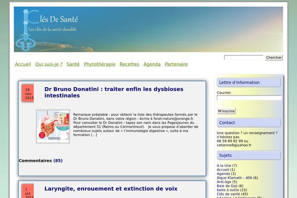 clesdesante.com site used ZeroGravity