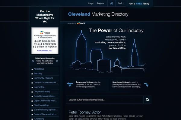 clevelandmarketingdirectory.com site used Directorypress