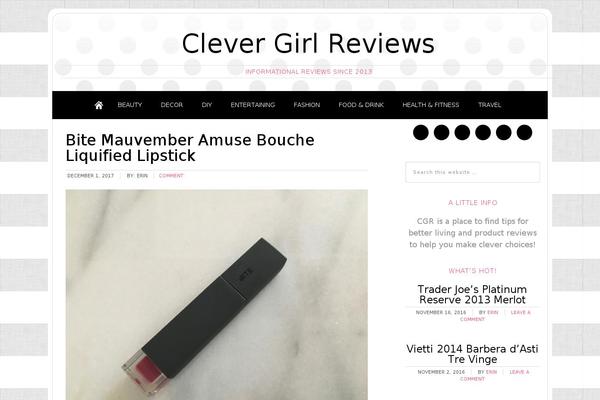 clevergirlreviews.com site used Modern Blogger Pro