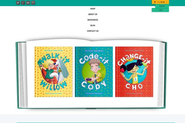Bookshelf theme site design template sample