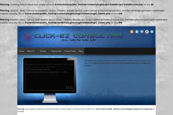 Site using AuthPro plugin