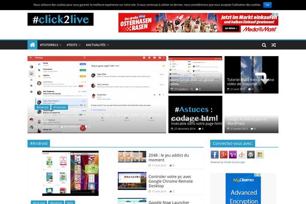 Site using Cocorico Social plugin