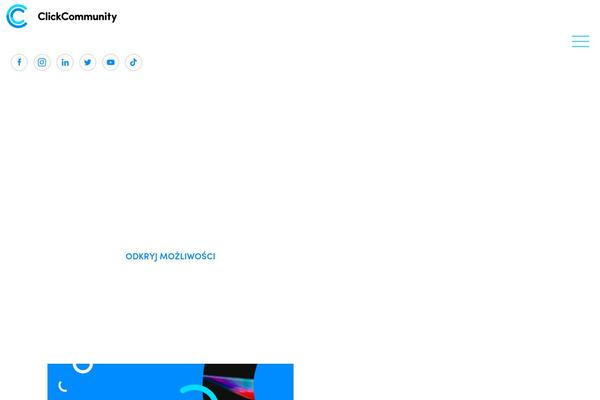 clickcommunity.pl site used Promoagency