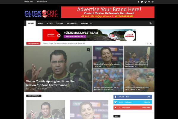 Max Mag theme site design template sample