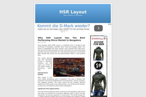 Default theme site design template sample