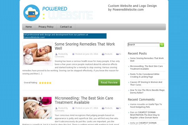 ReThink theme site design template sample