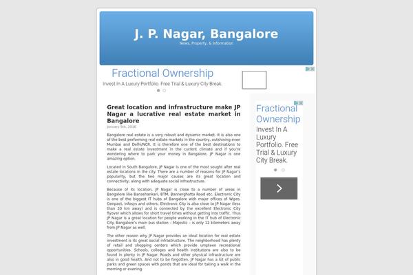 Default theme site design template sample