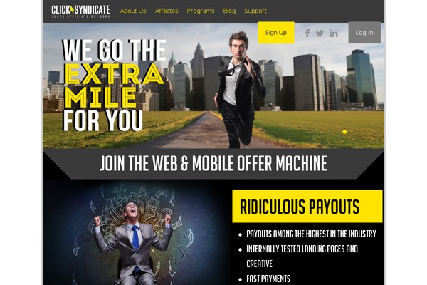 clicksyndicate.com site used Clicksyndicate