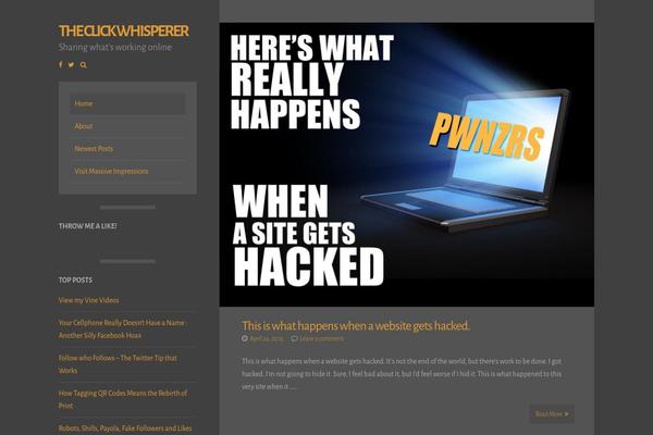 clickwhisperer.com site used Storto