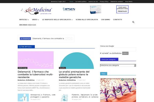 Newspaper theme site design template sample