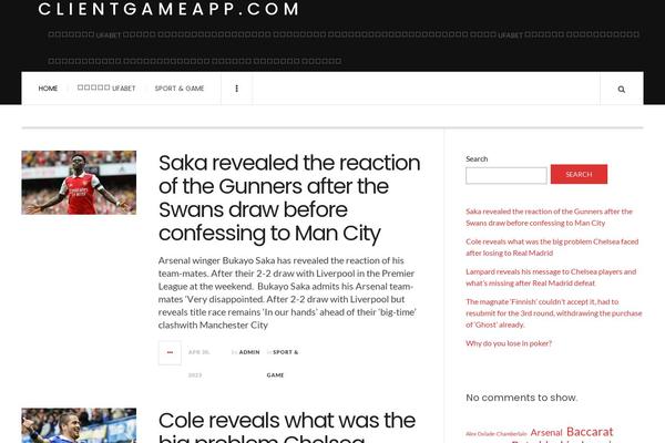 JustWrite theme site design template sample