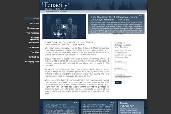 clientretention.com site used Tenacity