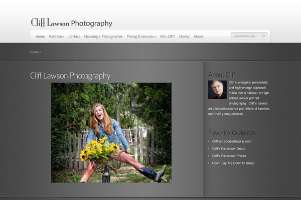 clifflawsonphotography.com site used Deepfocus