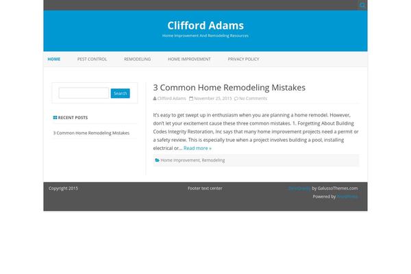 WordPress website example screenshot