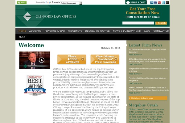 clifford theme websites examples