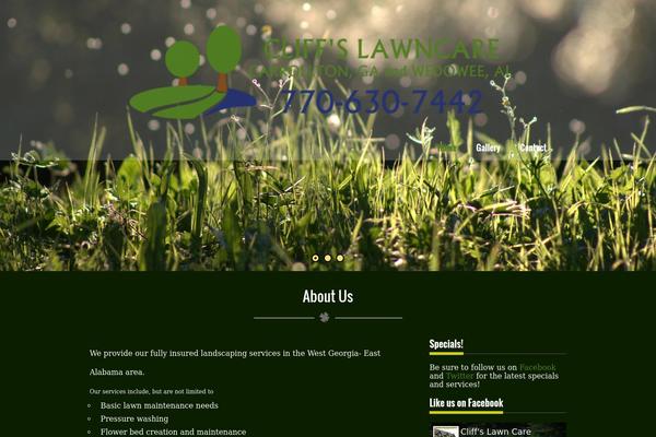 Nature One theme site design template sample