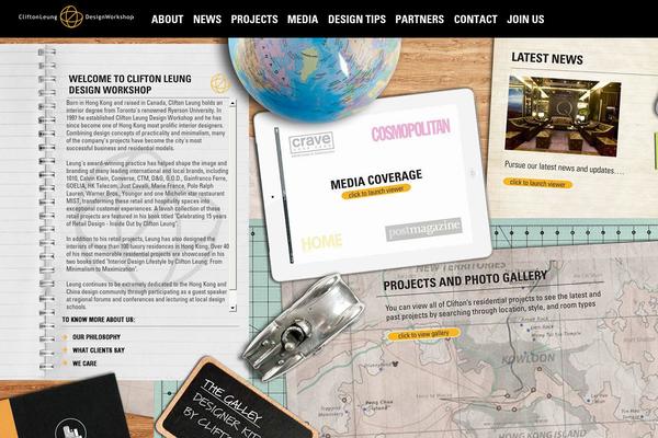 Clifton theme site design template sample