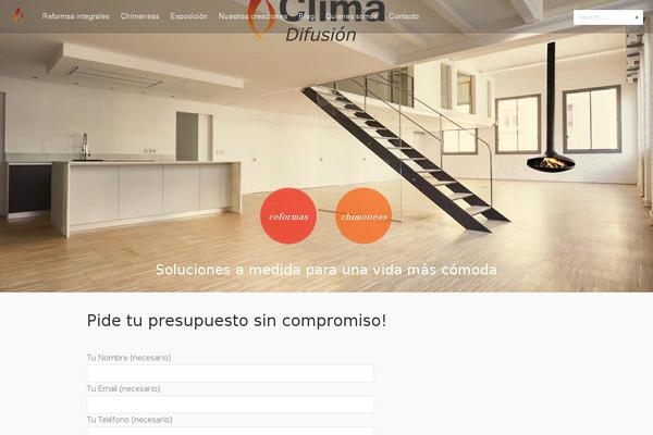 Tesseract theme site design template sample