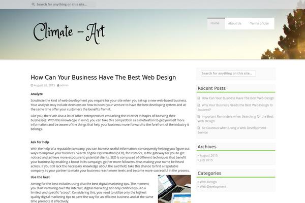 Aldehyde theme site design template sample