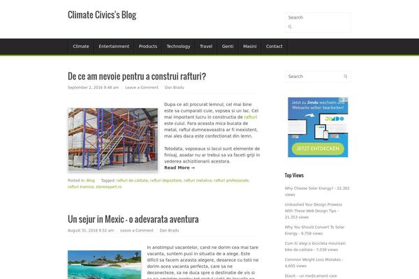Chiron theme site design template sample
