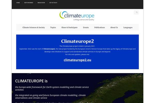 climateurope.eu site used Papillon-wp