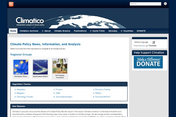 climaticoanalysis.org site used Buzz Magazine