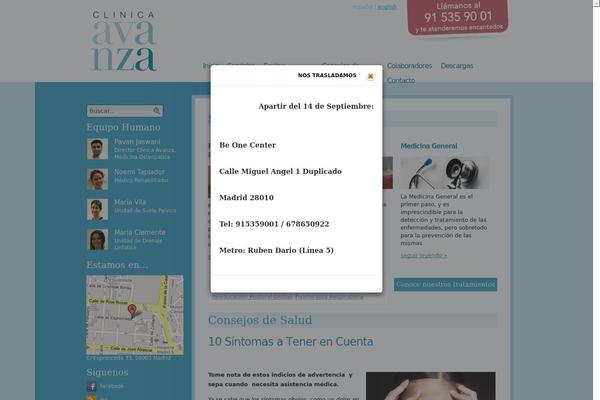 Avanza theme websites examples