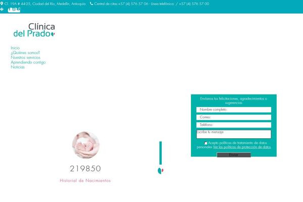 clinicadelprado.com.co site used Dt-the7-child-old