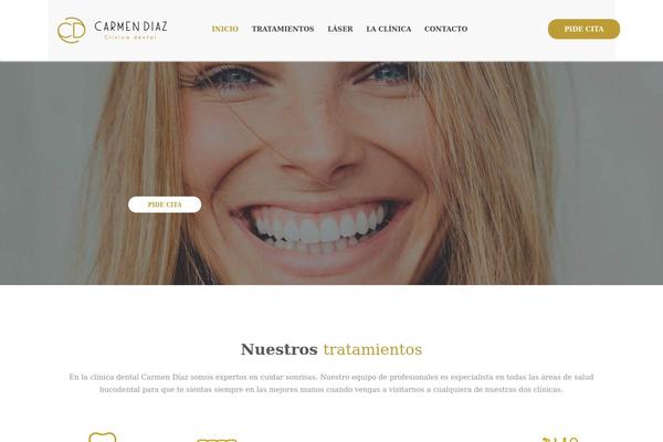 DentalCare theme site design template sample