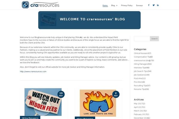 Site using Divi-100-article-card plugin