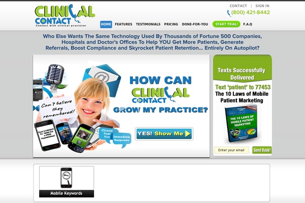 clinicalcontact.com site used Jaybob