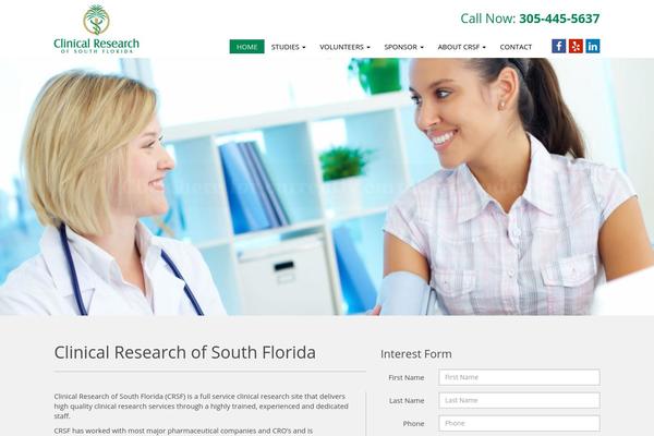 clinicalresearchofsouthflorida.com site used Crsf