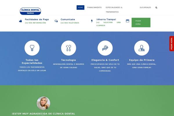 DentalCare theme site design template sample